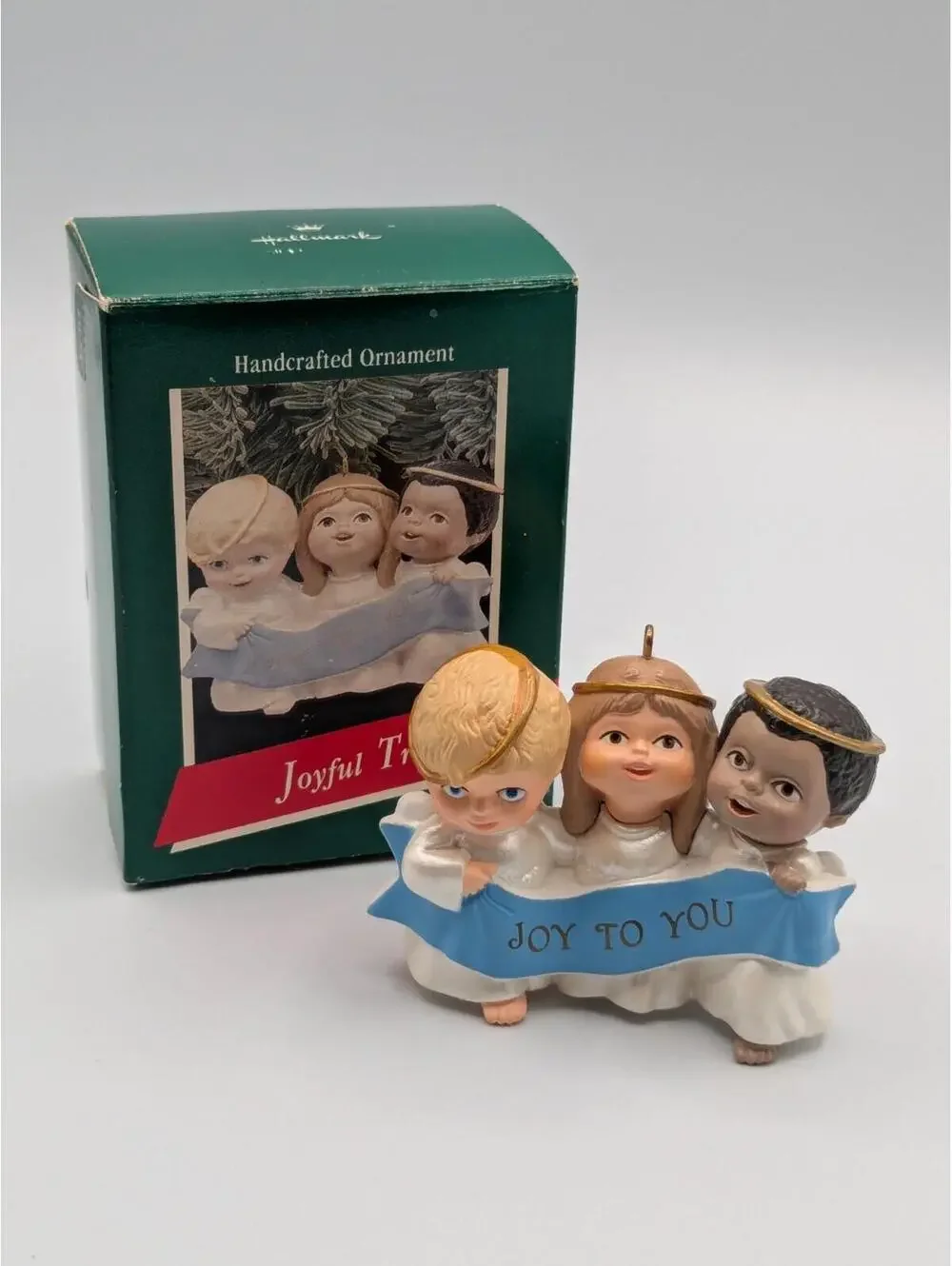 Hallmark Keepsake Joyful Trio 1989 Vintage Christmas Ornament 3 Little Angels